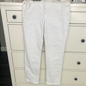 J. Crew White Slim Boyfriend Jeans